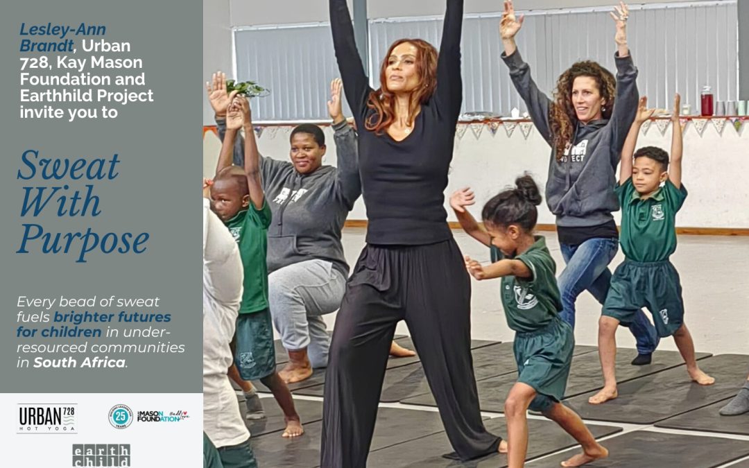 Hollywood Star Lesley-Ann Brandt Launches Sweat With Purpose Yoga Challenge to Empower South African Youth